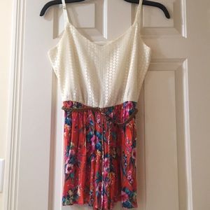 Charlotte Russe Floral Romper